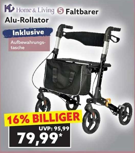 Faltbarer Alu-Rollator