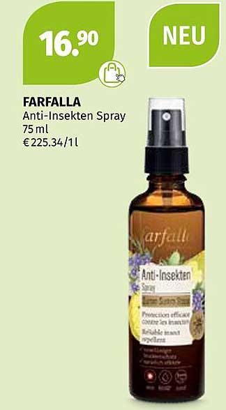 FARFALLA Anti-Insekten Spray 75 ml