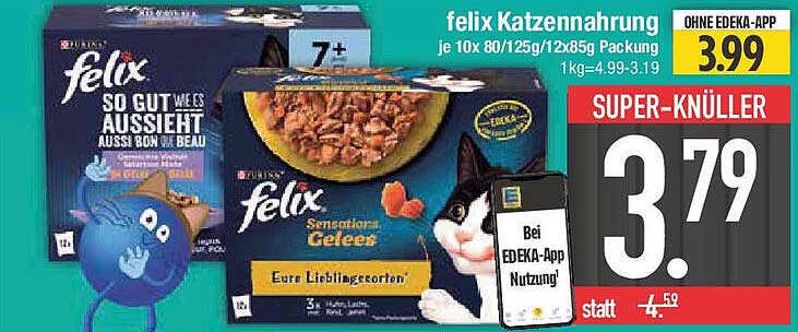 felix Katzennahrung 10x 80g/125g/12x85g Packung