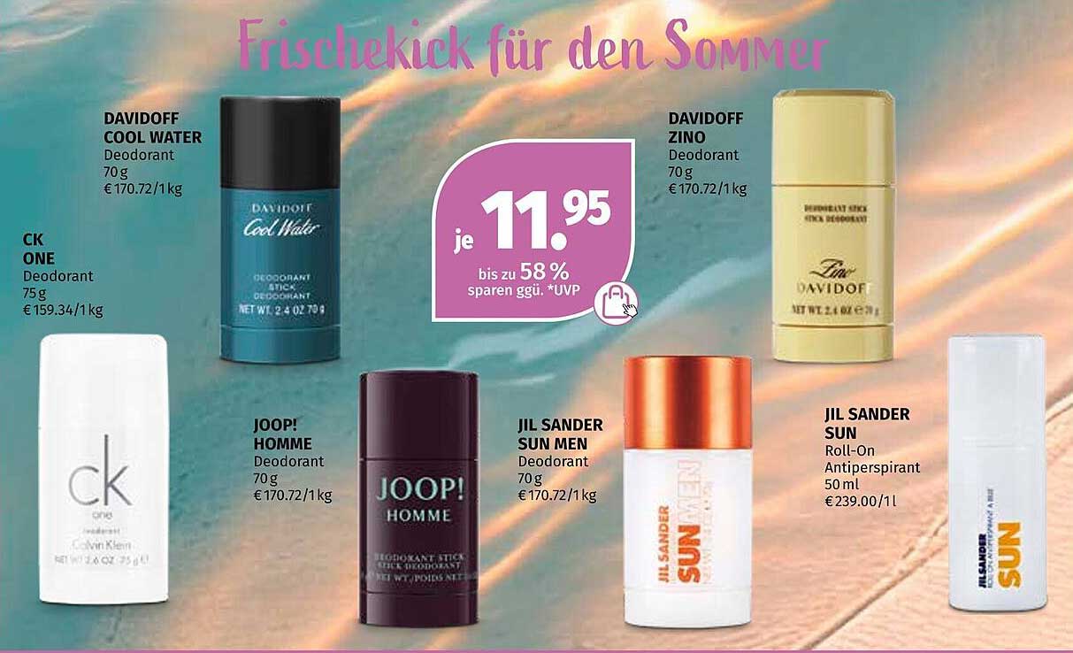 Frischekick für den Sommer - Davidoff Cool Water und Zino Deodorants