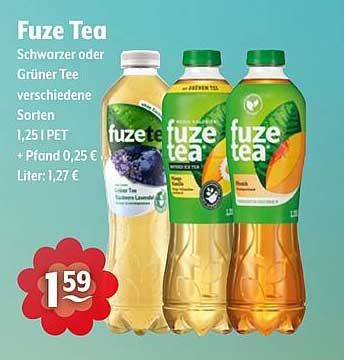 Fuze Tea - Schwarzer oder Grüner Tee verschiedene Sorten