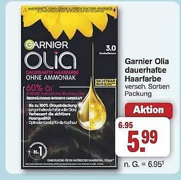 Garnier Olia dauerhafte Haarfarbe ohne Ammoniak - verschiedene Sorten, 3.0