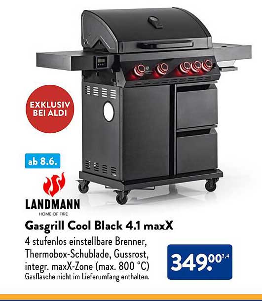 Gasgrill Cool Black 4.1 maxX