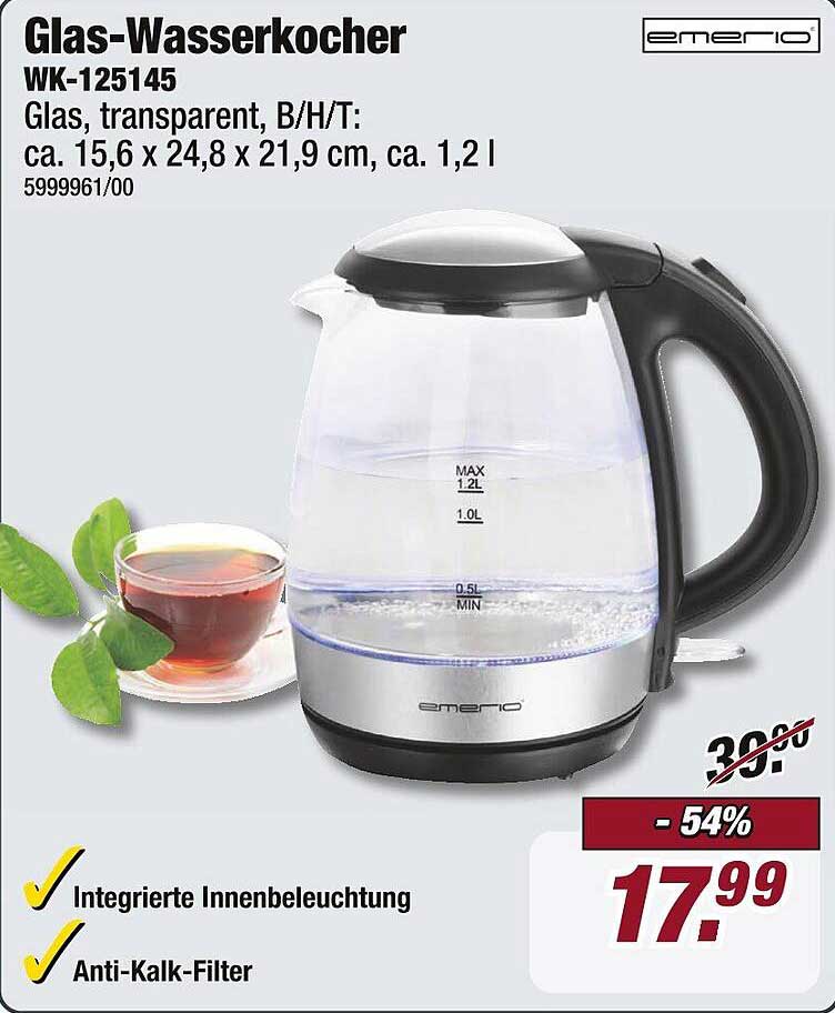 Glas-Wasserkocher WK-125145