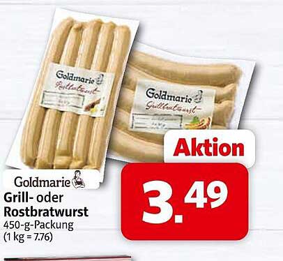 Goldmarie Grill- oder Rostbratwurst 450-g-Packung