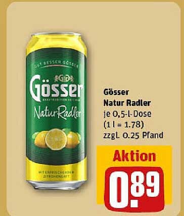Gösser Natur Radler