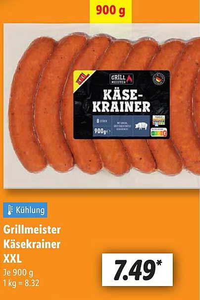 Grillmeister Käsekräiner XXL