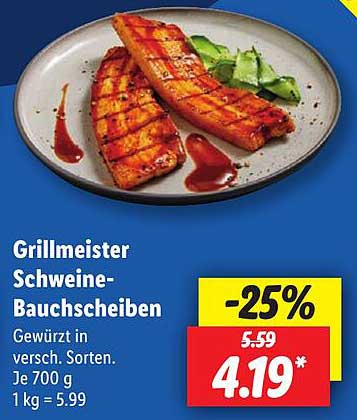 Grillmeister Schweine-Bauchscheiben