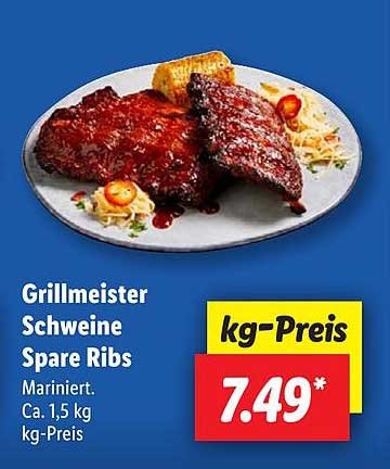 Grillmeister Schweine Spare Ribs