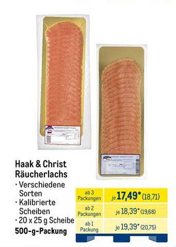 Haak & Christ Räucherlachs 500-g-Packung