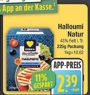 Halloumi Natur 225g – App-Preis nur 2,39 €