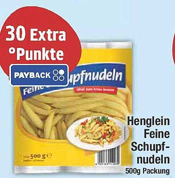 Henglein Feine Schupfnudeln 500g Packung