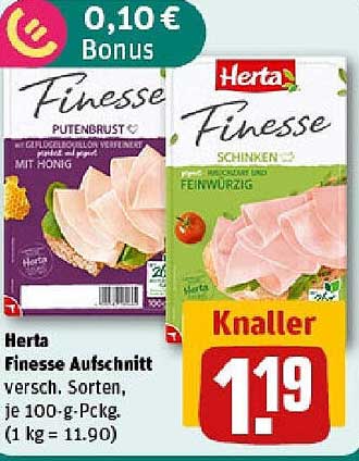 Herta Finesse Aufschnitt - verschiedene Sorten