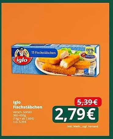 Iglo Fischstäbchen - verschiedene Sorten