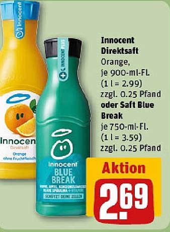 Innocent Direktsaft Orange und Saft Blue Break
