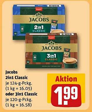 Jacobs 2in1 Classic oder 3in1 Classic - Jetzt im Angebot!