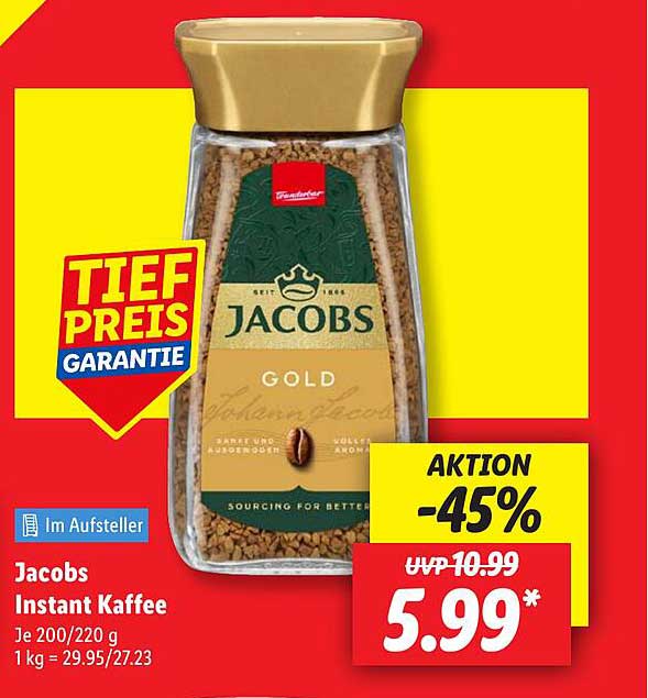 Jacobs Gold Instant Kaffee 200 g