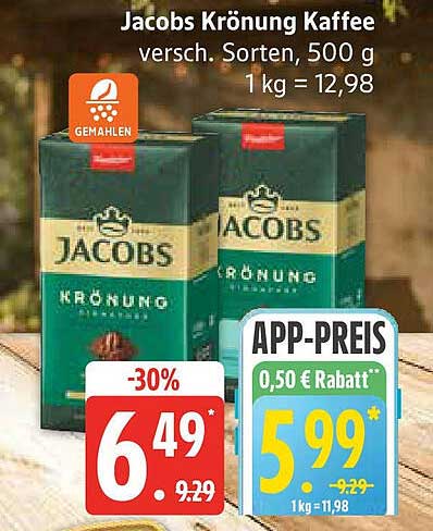 Jacobs Krönung Kaffee 500 g – Verschiedene Sorten