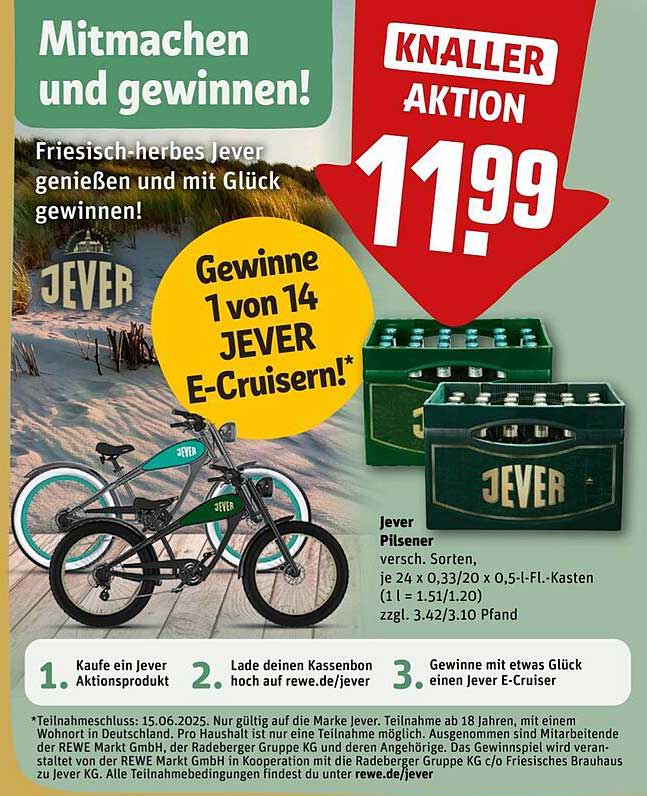 Jever Pilsener – Knaller Aktion für frisches Geschmackserlebnis!