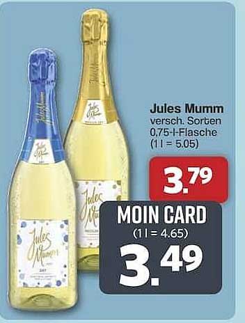 Jules Mumm Sekt - Verschiedene Sorten, 0,75-l-Flasche