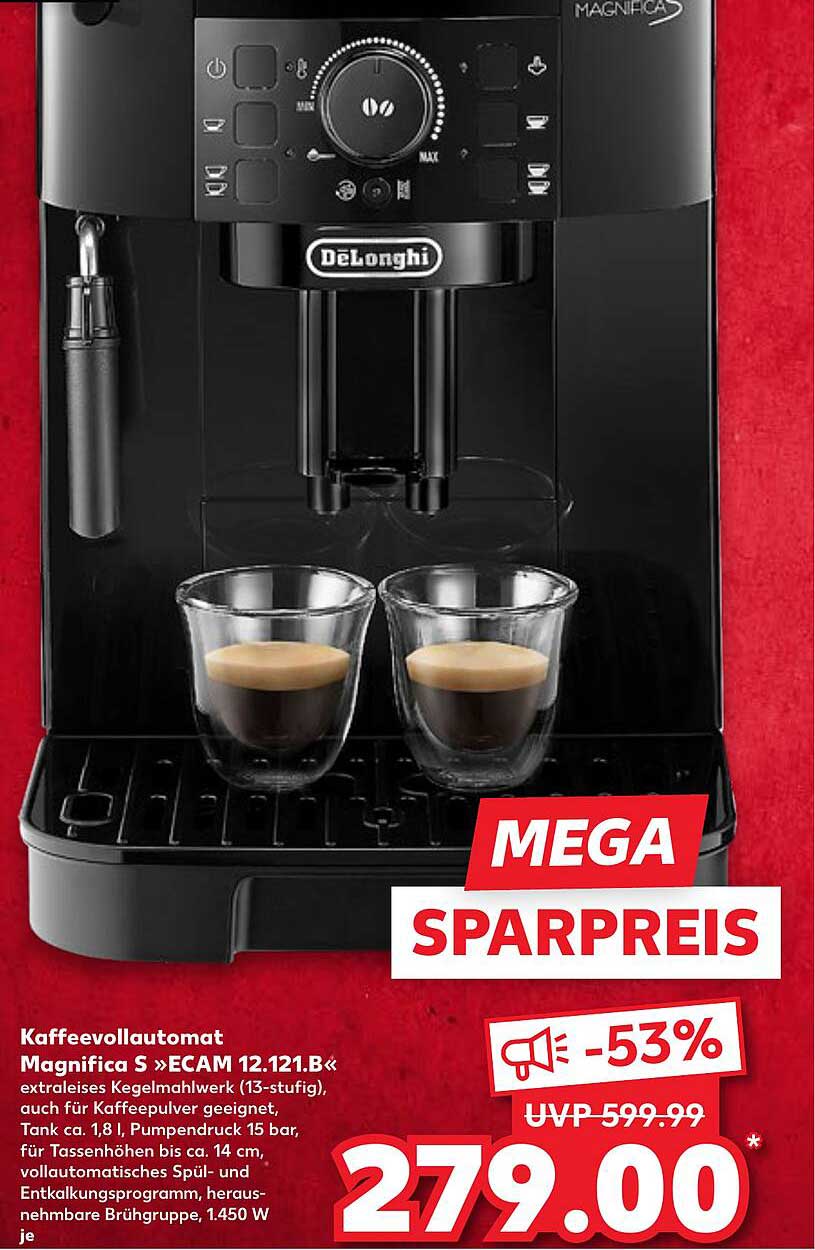 Kaffevollautomat Magnifica S »ECAM 12.121.B«