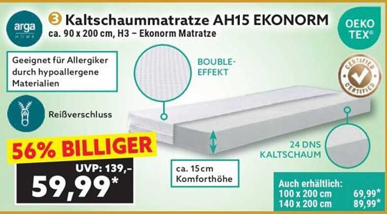 Kaltschaummatratze AH15 EKONORM