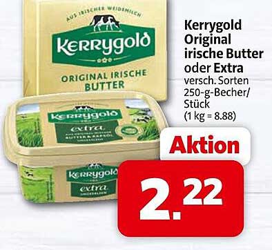 Kerrygold Original irische Butter oder Extra 250-g-Becher