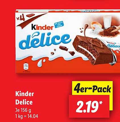 Kinder Delice 4er-Pack
