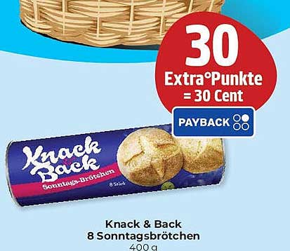 Knack & Back 8 Sonntagsbrötchen 400 g