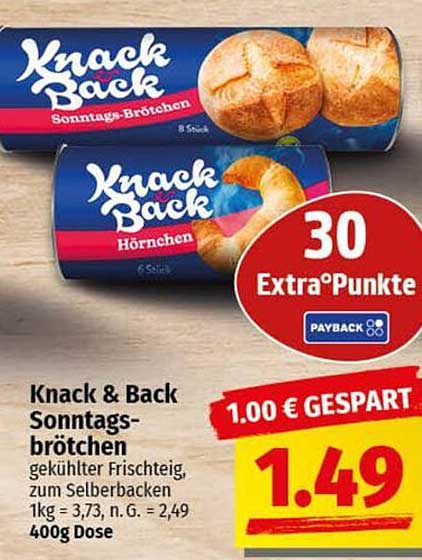 Knack & Back Sonntags-Brötchen - 400g Dose