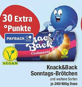 Knack&Back Sonntags-Brötchen und weitere Sorten je 240/400g Dose