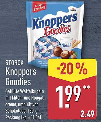 Knoppers Goodies - Gefüllte Waffelkugeln mit Milch- und Nougatcreme