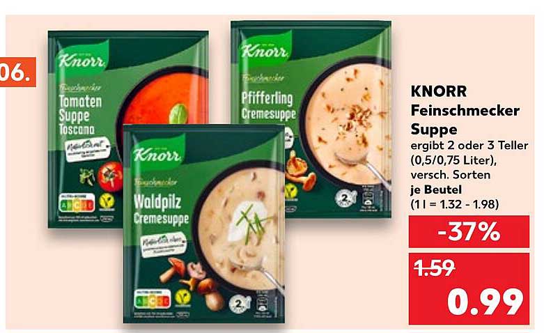 KNORR Feinschmecker Suppe - Verschiedene Sorten