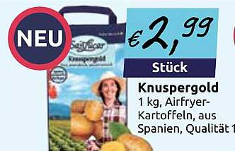 Knuspergold 1 kg Airfryer-Kartoffeln aus Spanien