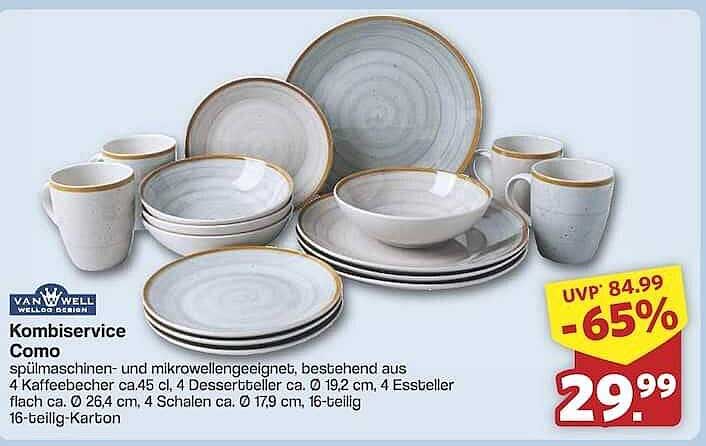 Komb service Como 16-teilig von Van Well