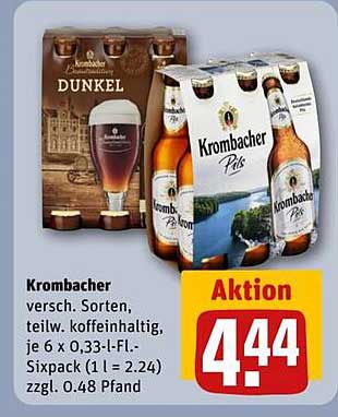 Krombacher Bier im 6er-Pack - Aktion!
