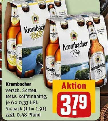 Krombacher Sixpack – Verschiedene Sorten