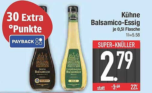Kühen Balsamico-Essig je 0,5l Flasche