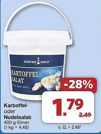Küsten Gold Kartoffel- oder Nudelsalat 400-g-Eimer