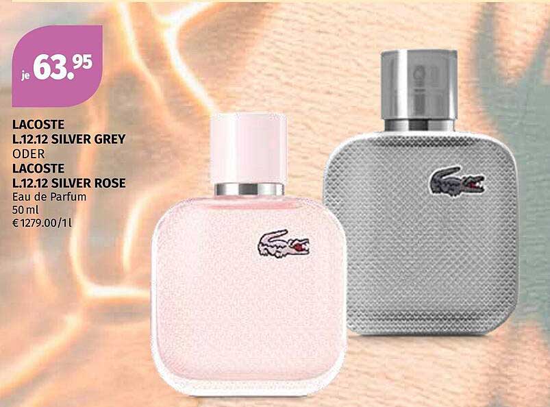 Lacoste L.12.12 Silver Grey oder Silver Rose Eau de Parfum 50 ml