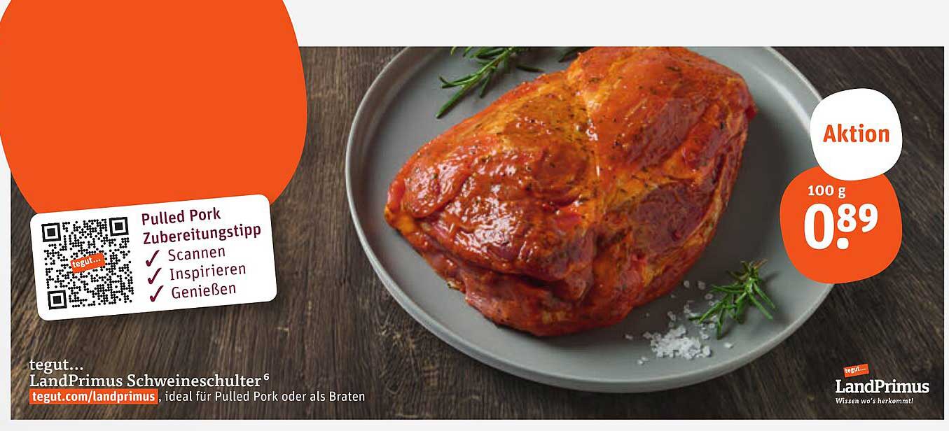 LandPrimus Schweineschulter für Pulled Pork