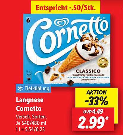 Langnese Cornetto - Klassisches Eisvergnügen