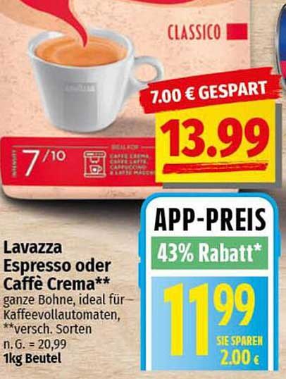 Lavazza Espresso oder Caffè Crema – Ganze Bohne für perfekten Kaffeegenuss
