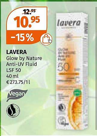 Lavera Glow by Nature Anti-UV Fluid LSF 50 - 40 ml