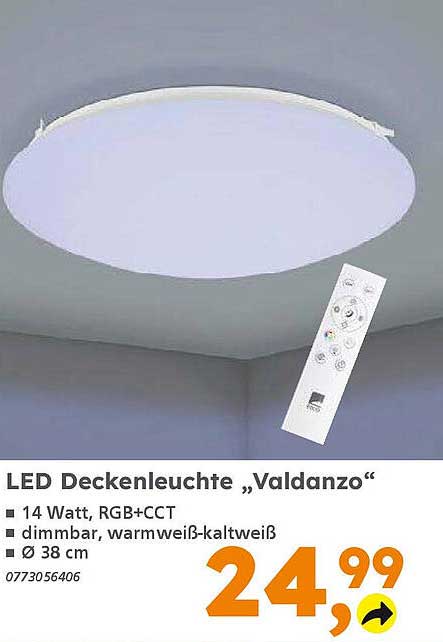 LED Deckenleuchte „Valdanzo“