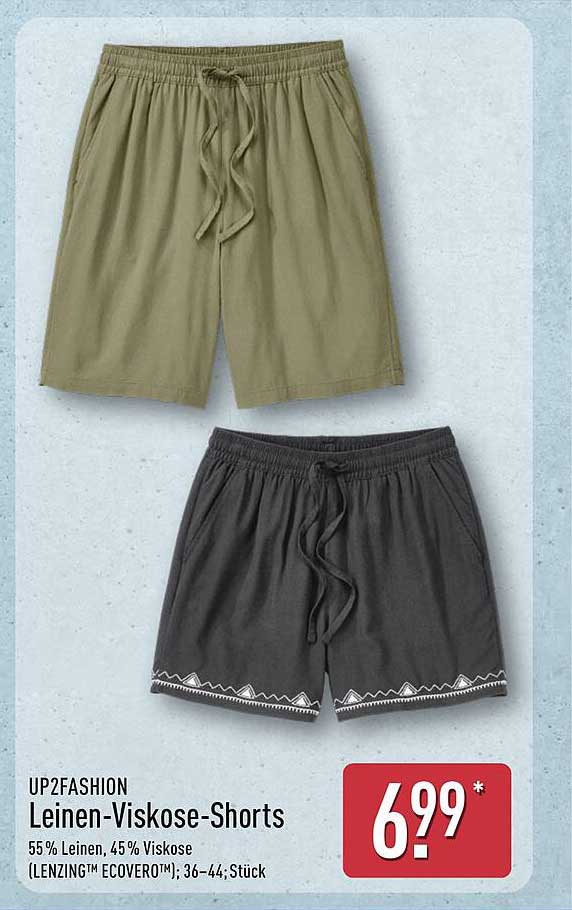 Leinen-Viskose-Shorts von UP2FASHION