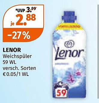 LENOR Weichspüler 59 WL – Vielfalt für Ihren Wäschekomfort