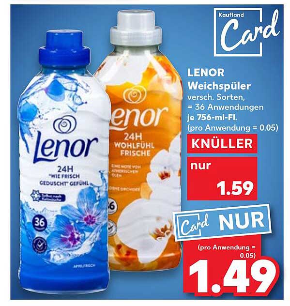 LENOR Weichspüler 756 ml - verschiedene Sorten