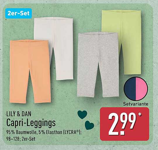 LILY & DAN Capri-Leggings 2er-Set