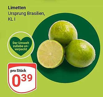 Limetten Ursprung Brasilien, KL I